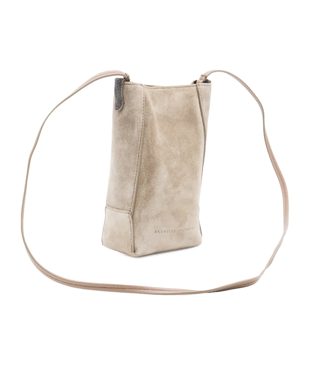 Logo Embossed Shoulder Bag