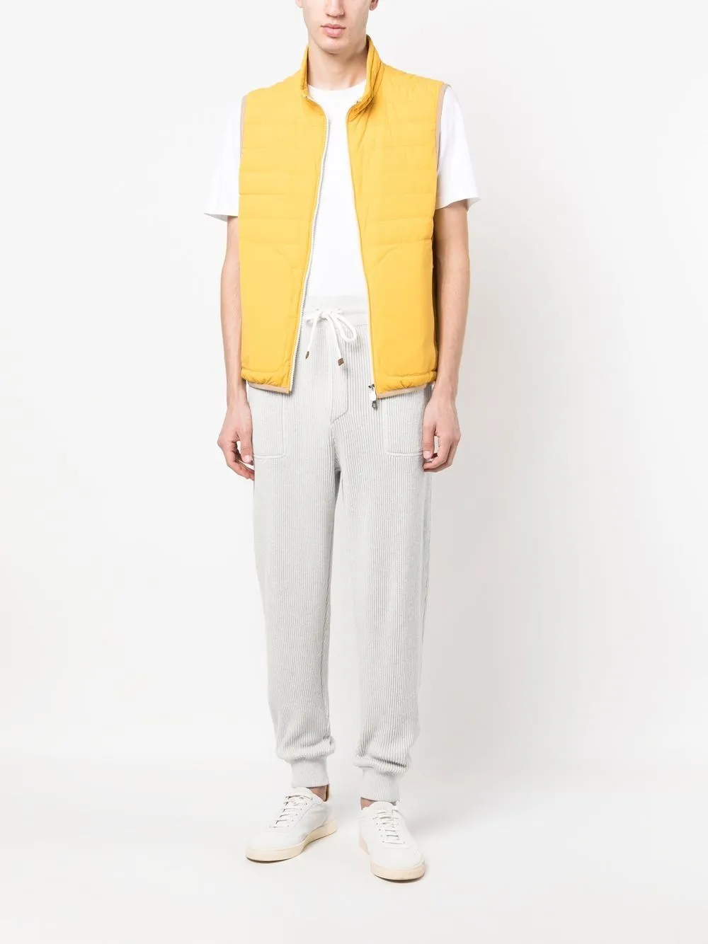 Feather-Down Padded Gilet