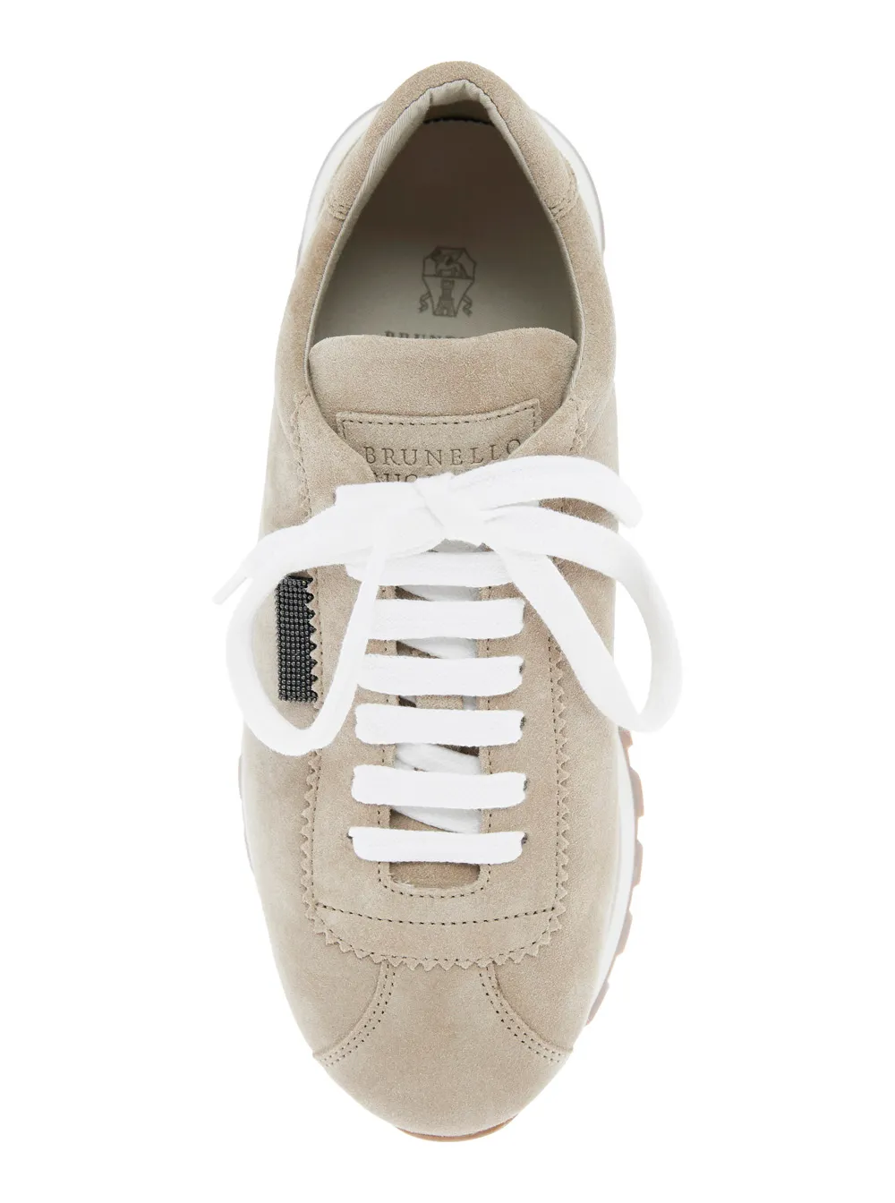 Round-Toe Lace-Up Trainers