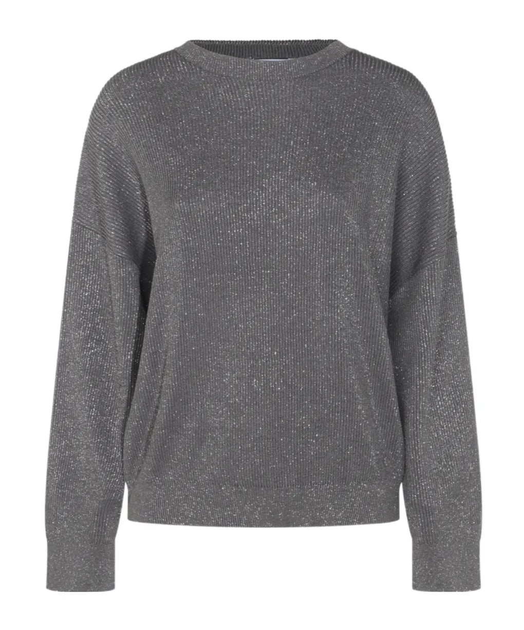 Lurex Detailed Crewneck Jumper