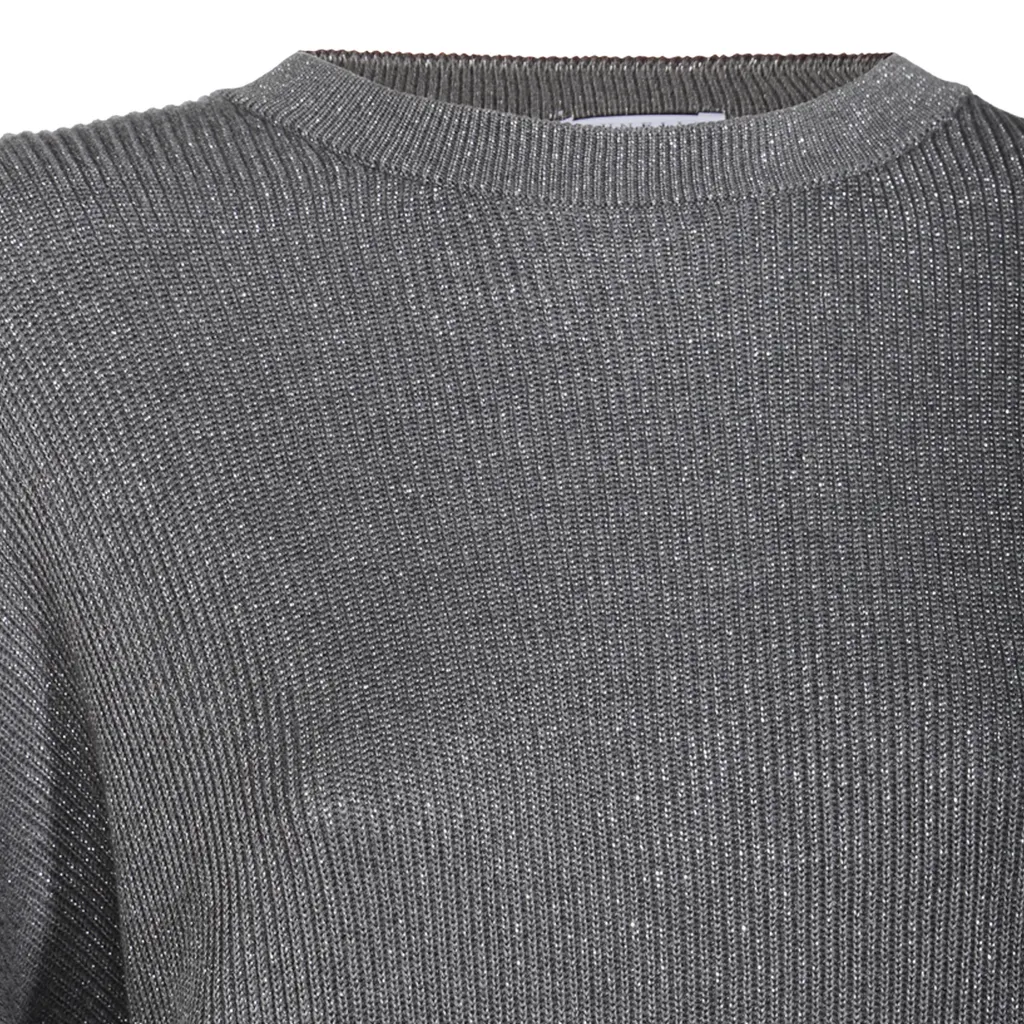 Lurex Detailed Crewneck Jumper