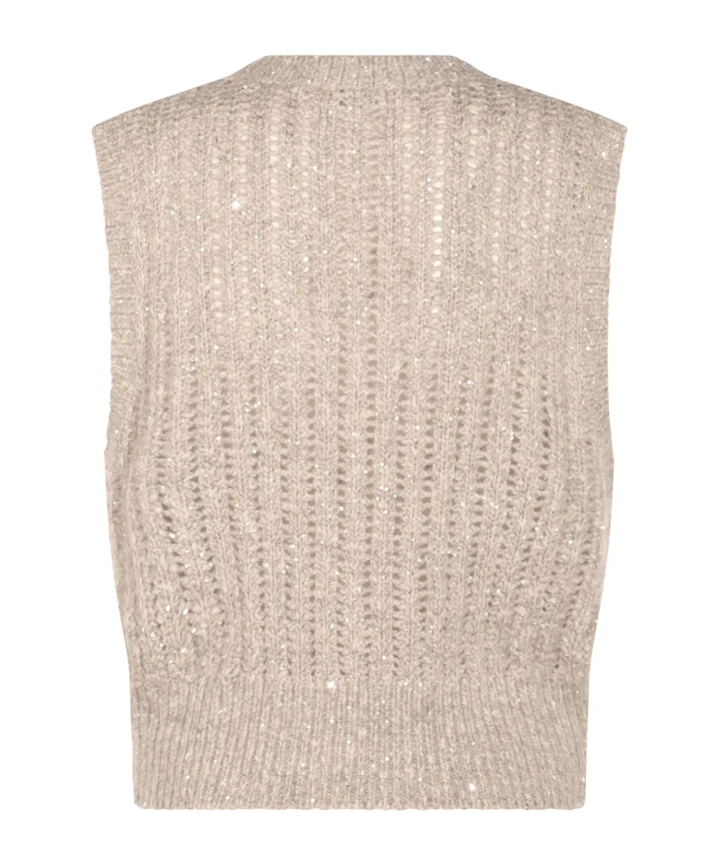 Knitted Sleeveless Jumper