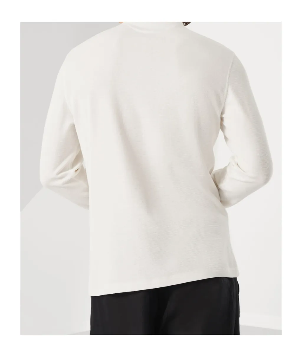 Long-Sleeved Henley T-Shirt
