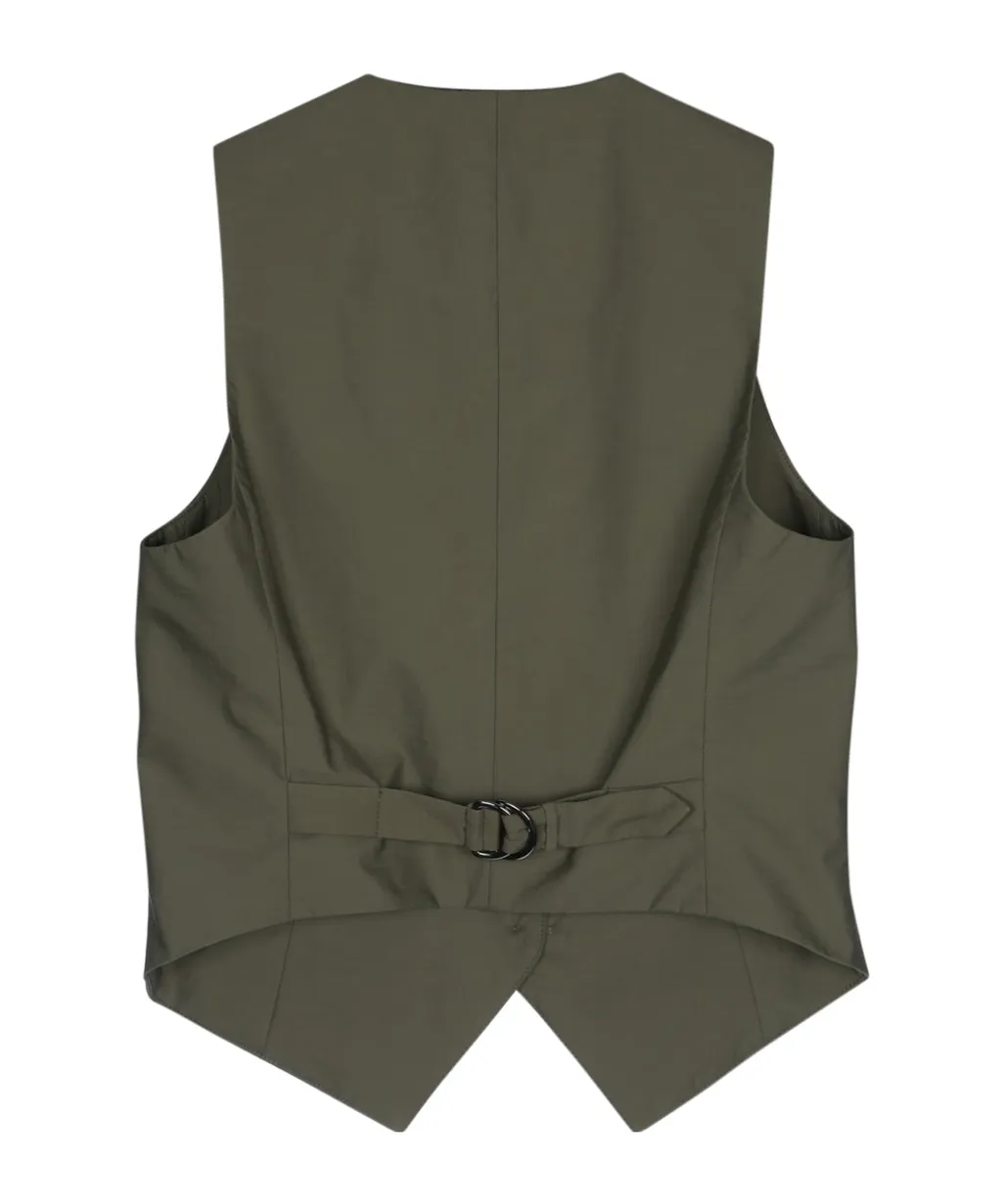 Herbarium-Appliqué V-Neck Waistcoat