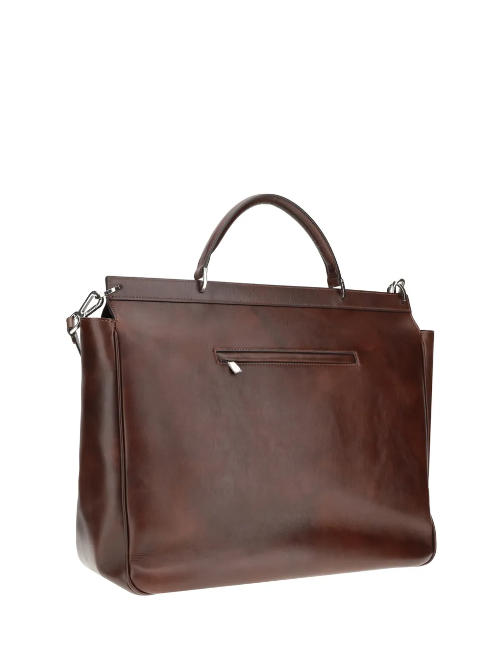 Logo Patch Foldover-Top Travel Bag