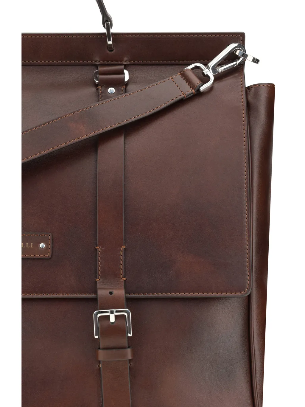 Logo Patch Foldover-Top Travel Bag