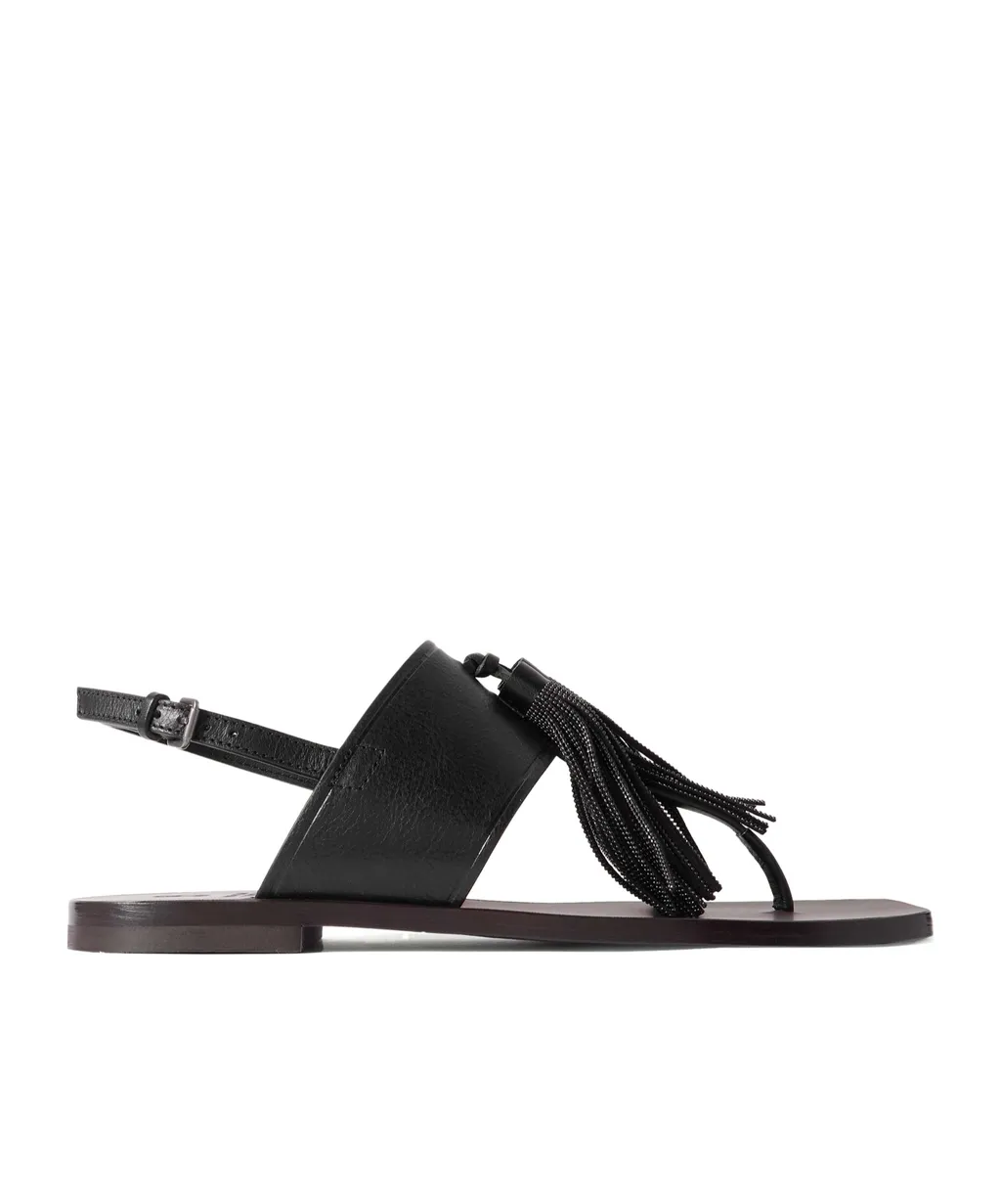 Square Toe Flat Sandals