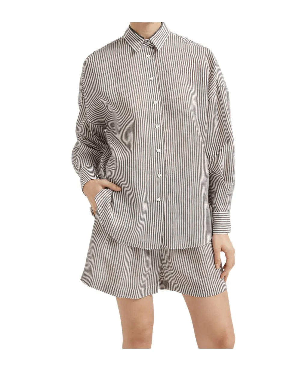 Striped Long-Sleeved Shirt