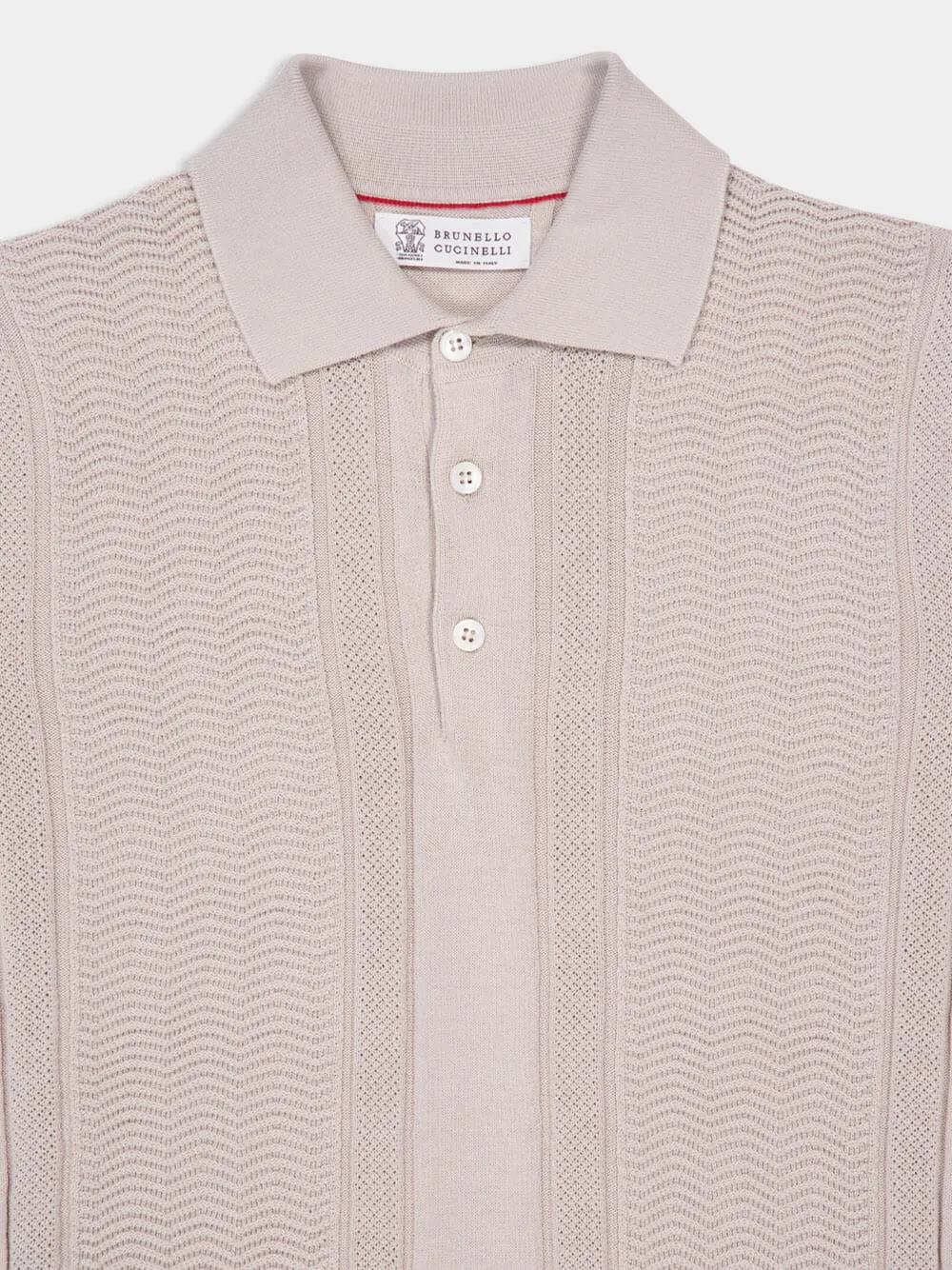 Short-Sleeved Knitted Polo Shirt
