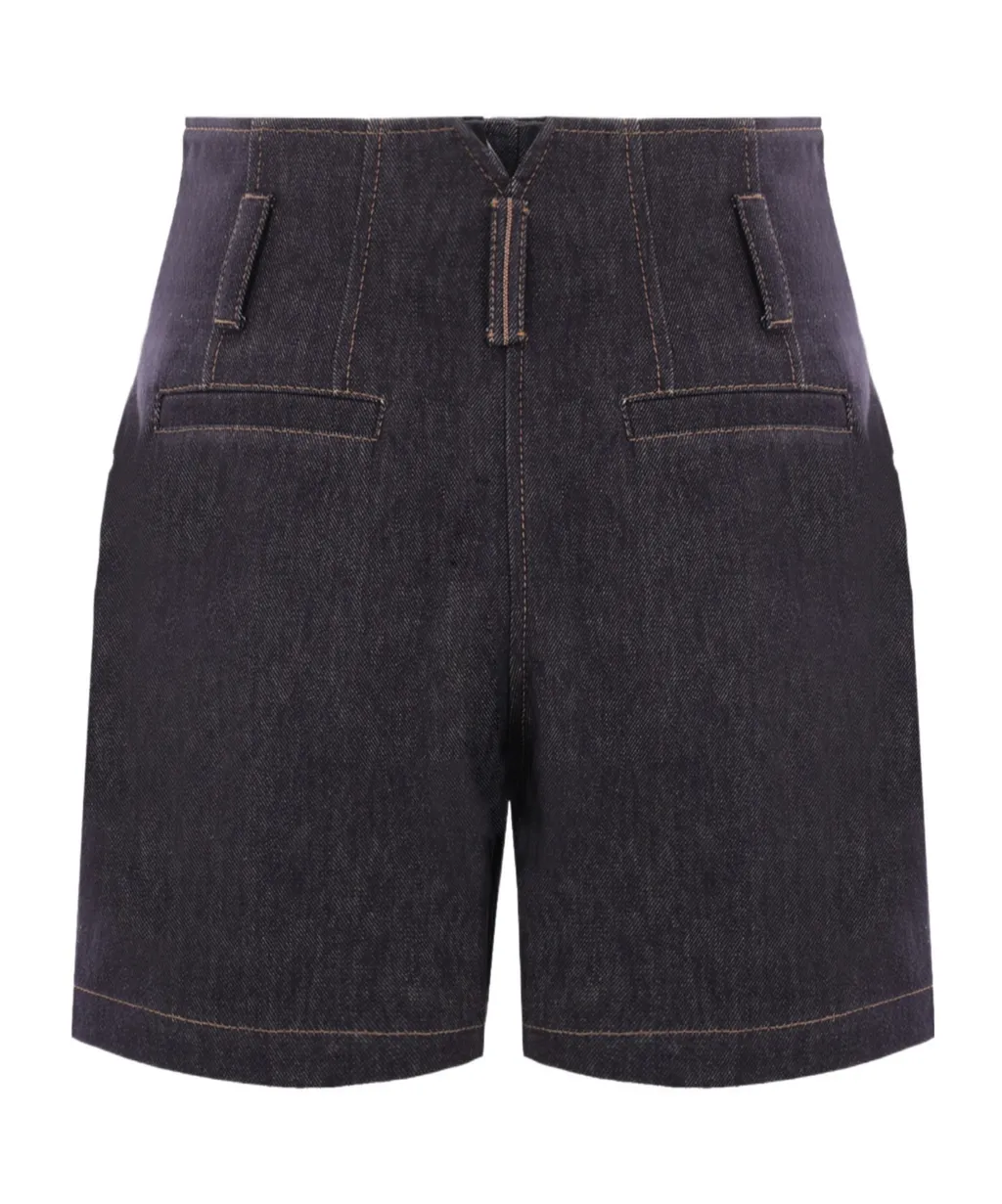 High-Waisted Denim Shorts