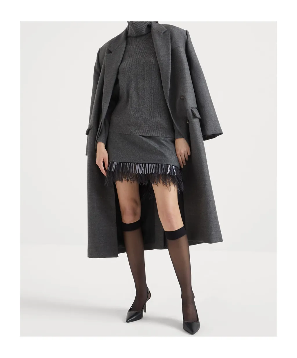 Couture Zipped Mini Skirt