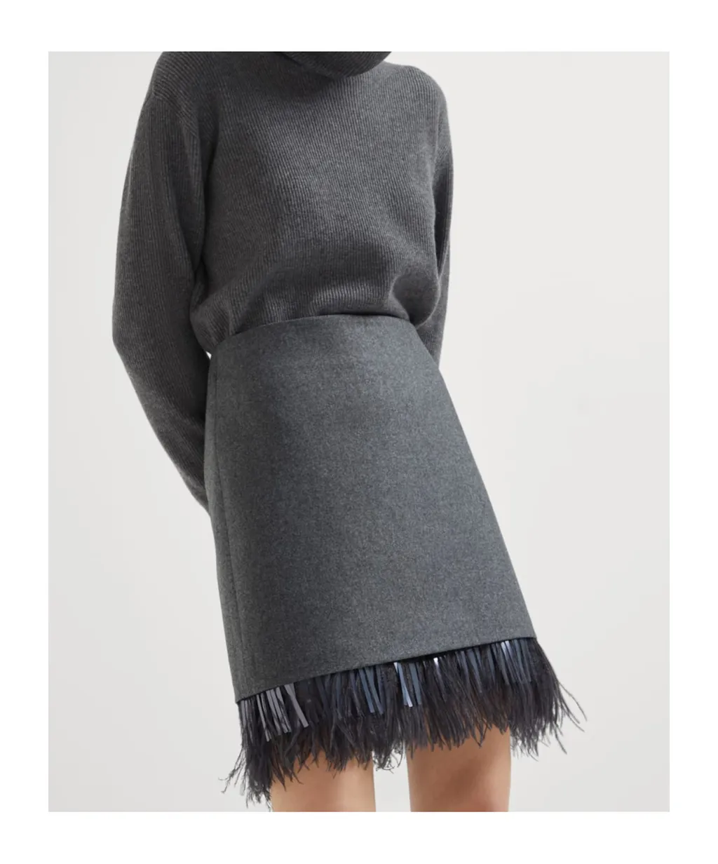 Couture Zipped Mini Skirt