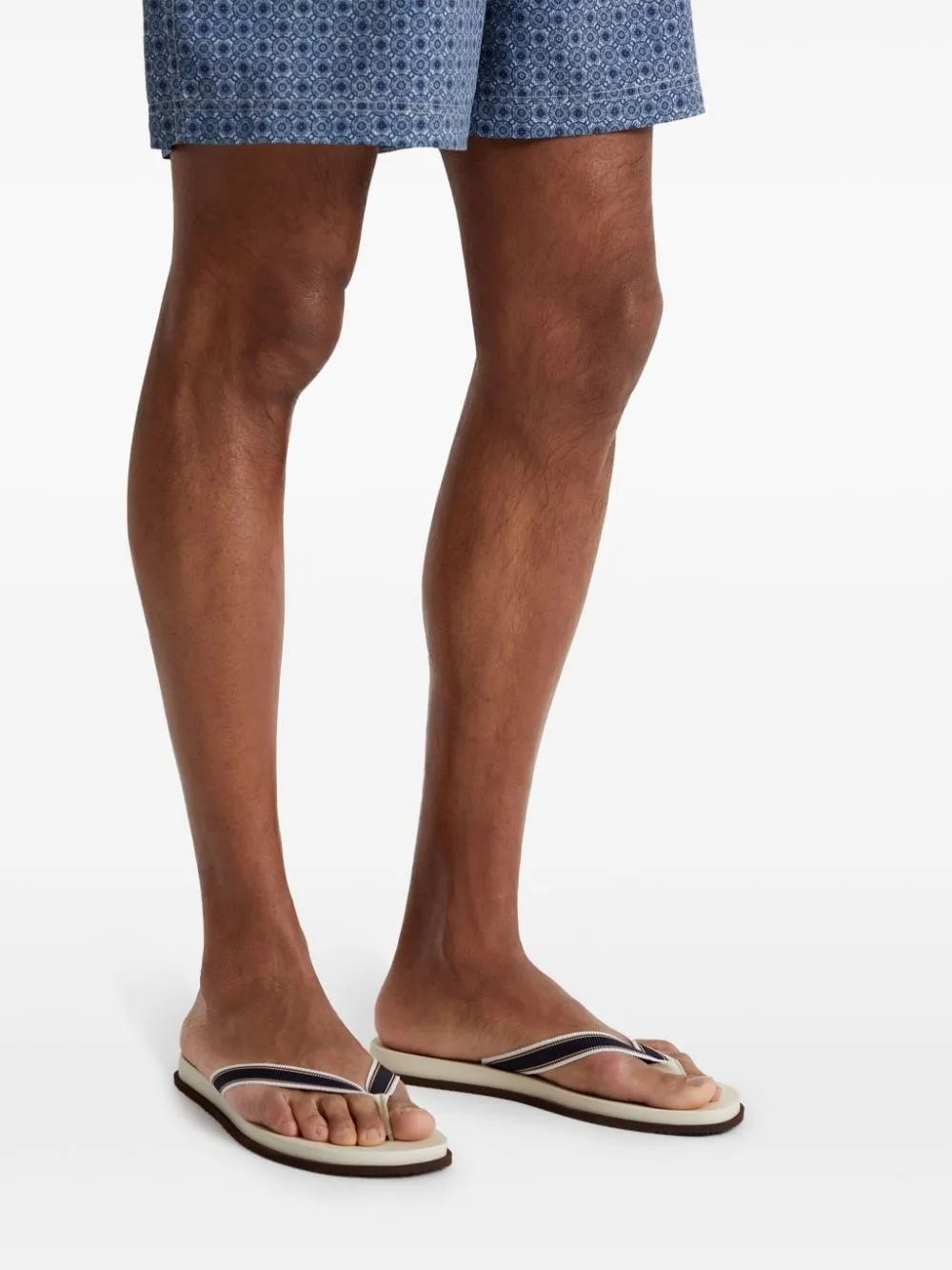 Striped Slip-On Flip-Flops