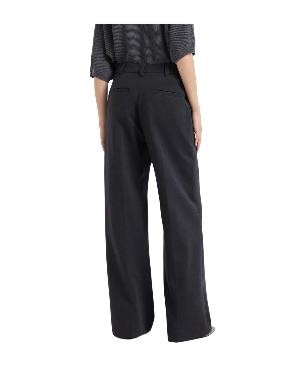 Stretch Flared Trousers