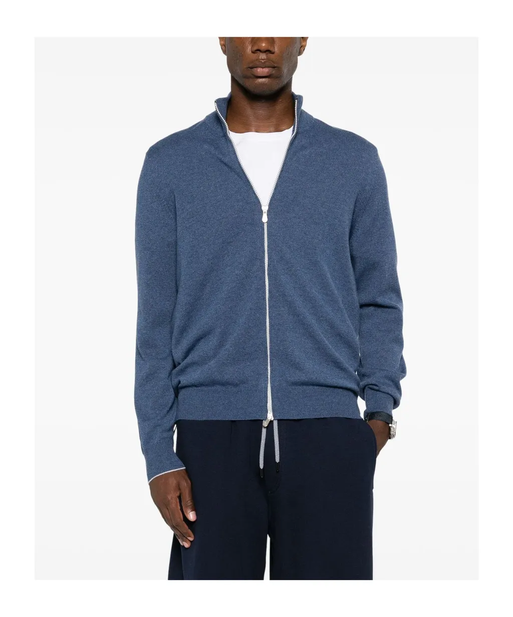Zip-Up Cashmere Jumper