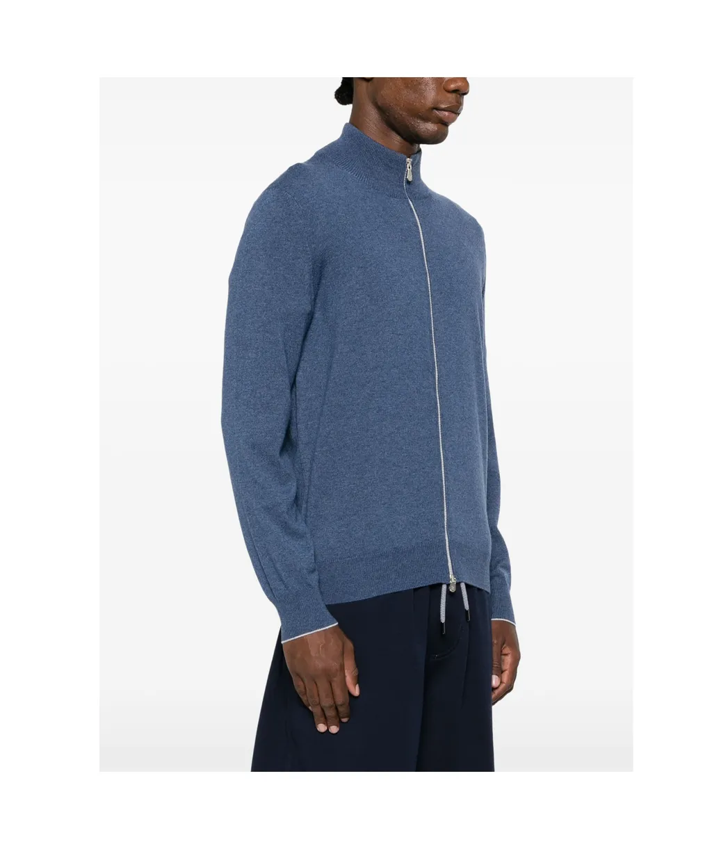 Zip-Up Cashmere Jumper