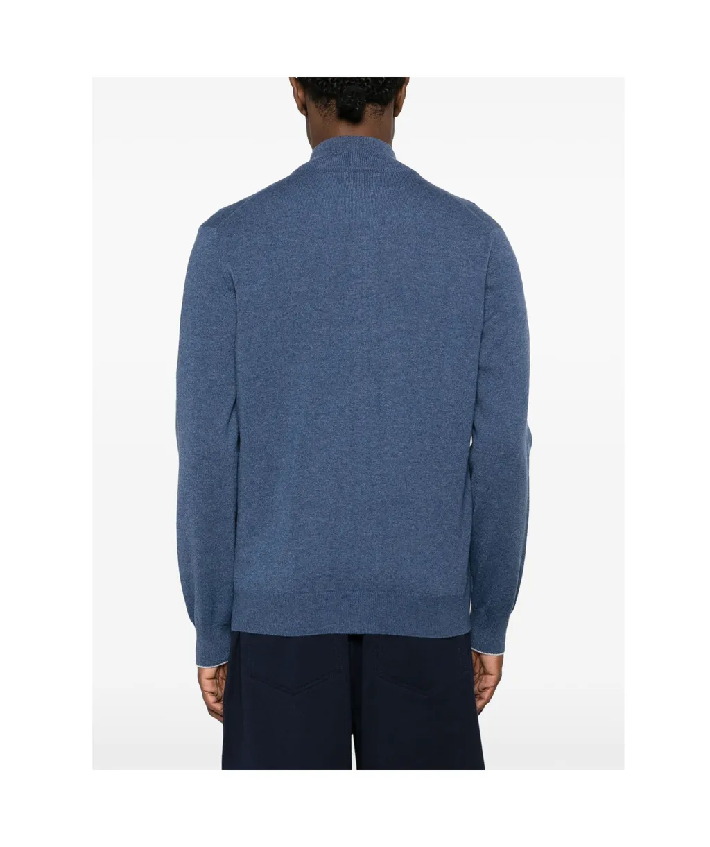 Zip-Up Cashmere Jumper