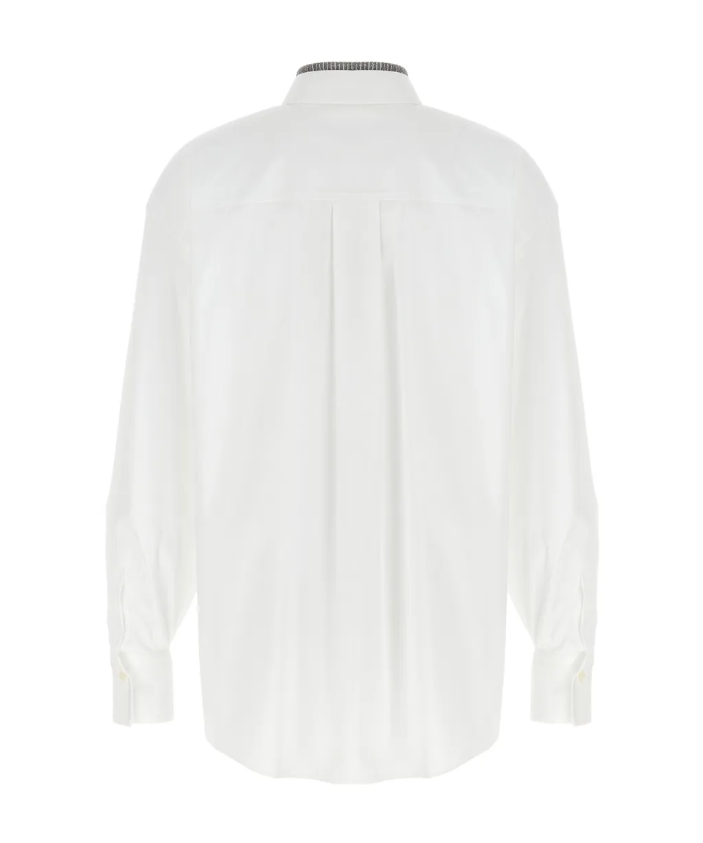 Monili-Detailed Long-Sleeved Shirt