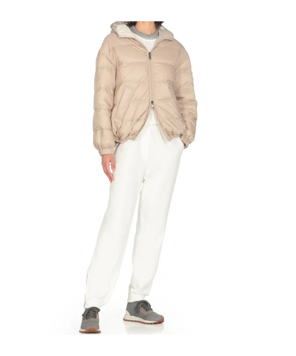 Double-Sided Hooded Down Jacket