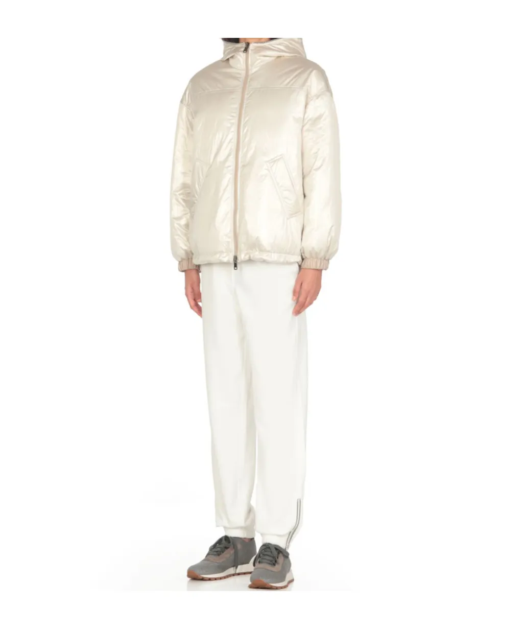 Double-Sided Hooded Down Jacket