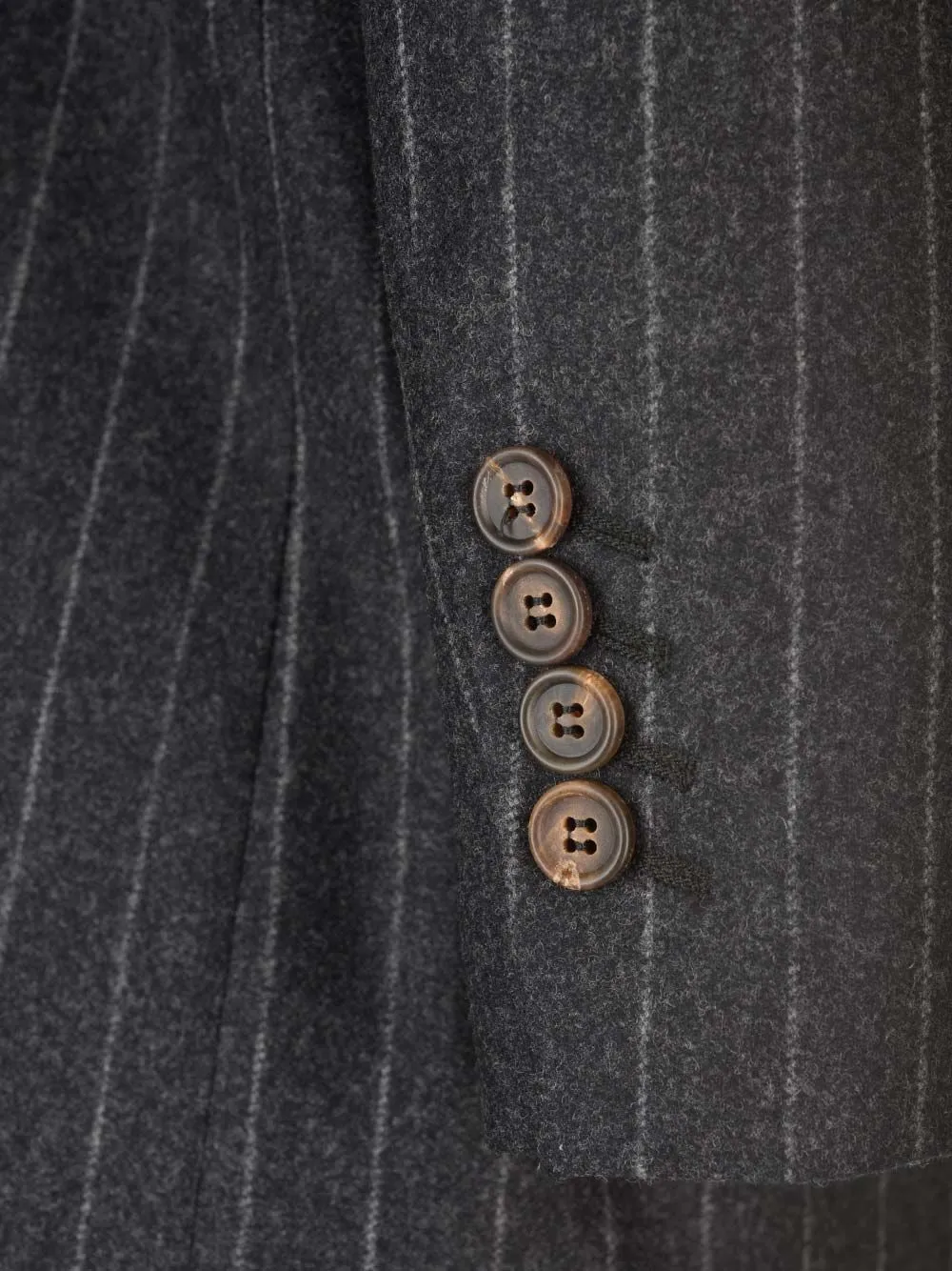 Pinstripe Single-Breasted Blazer