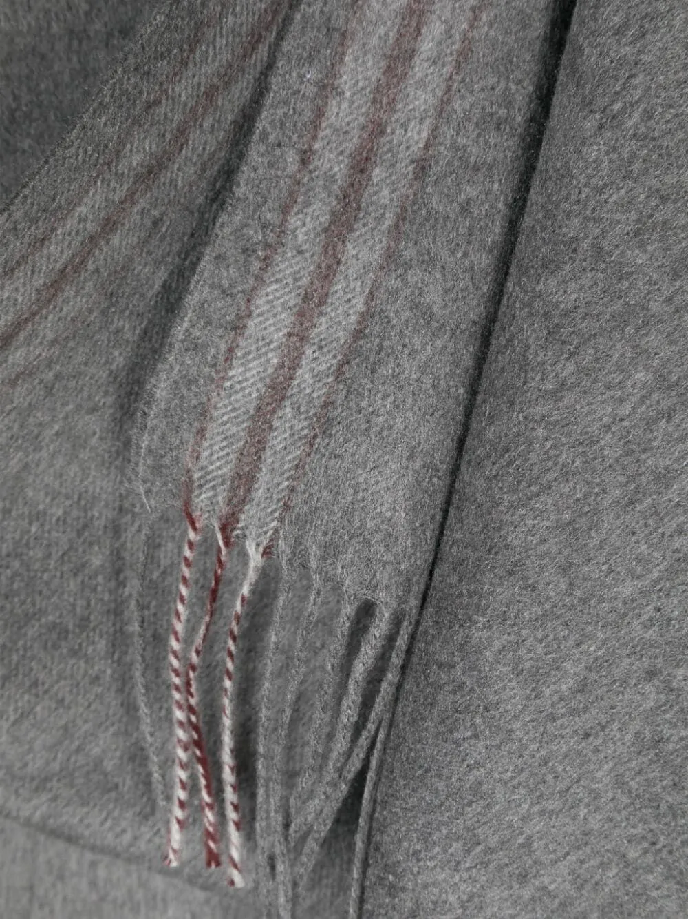 Striped Fringed Scarf