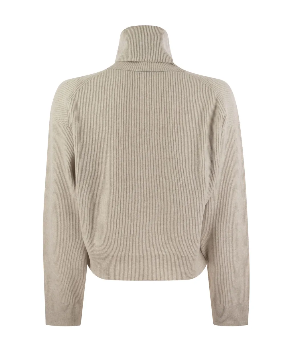 Turtleneck Ribbed Jumper
