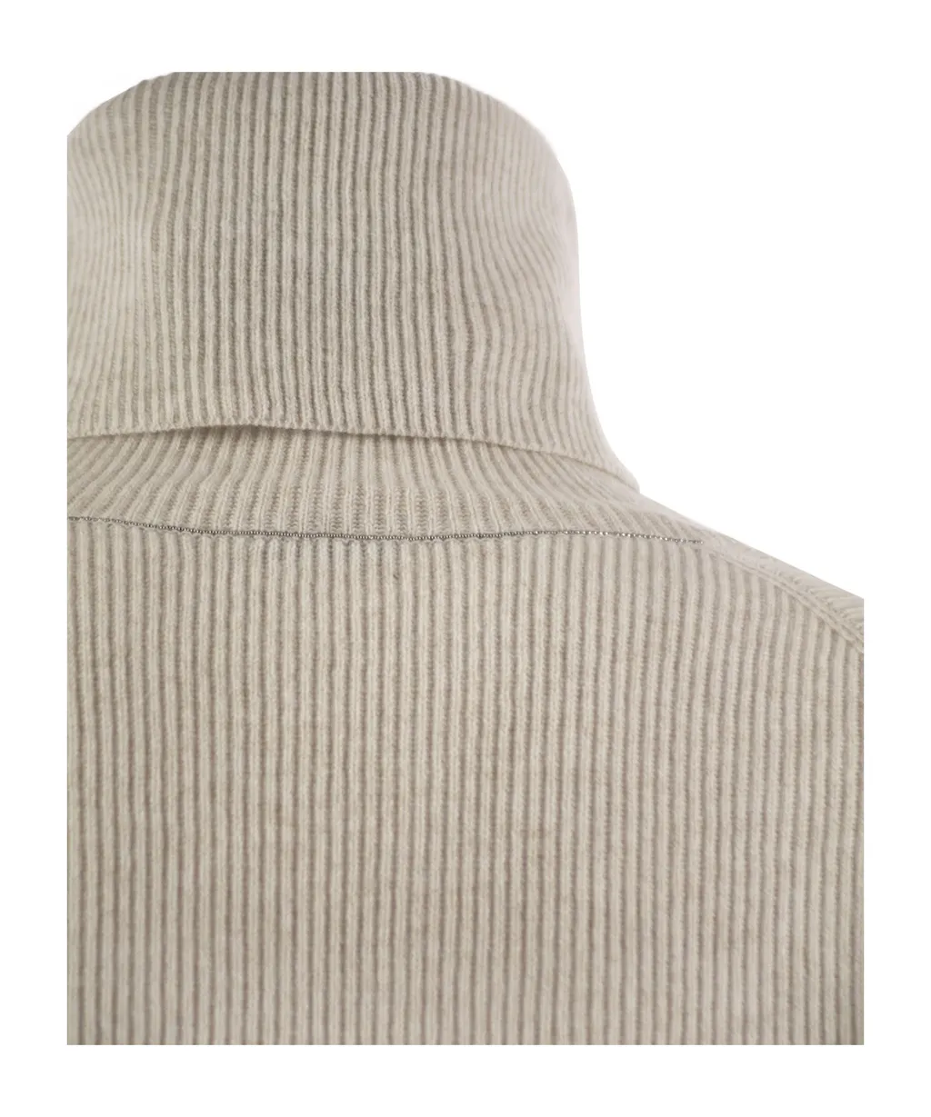 Turtleneck Ribbed Jumper