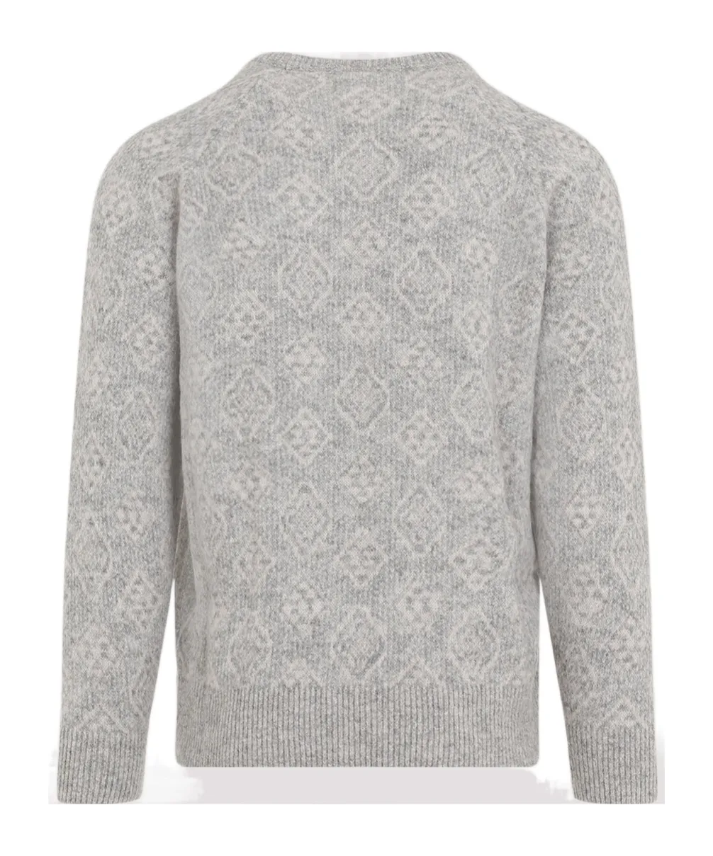 Patterned Crewneck Sweater