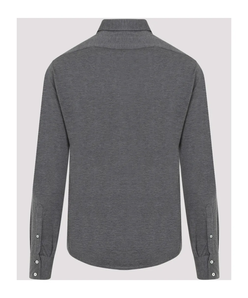 Buttoned Long-Sleeved Shirt