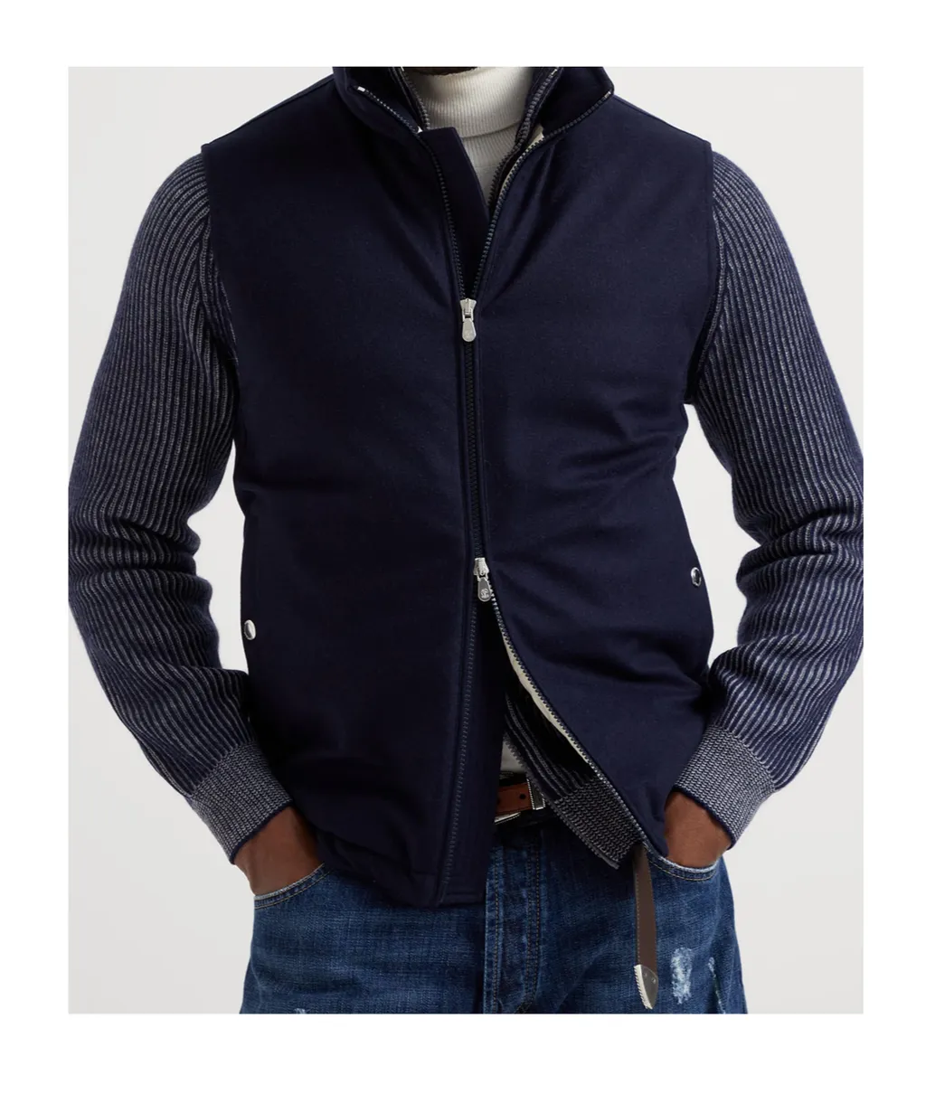 High Neck Zip Up Gilet