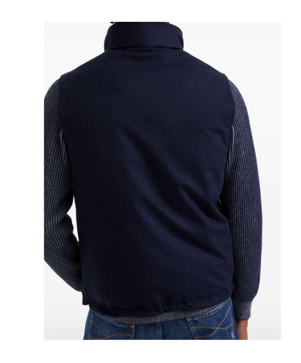 High Neck Zip Up Gilet