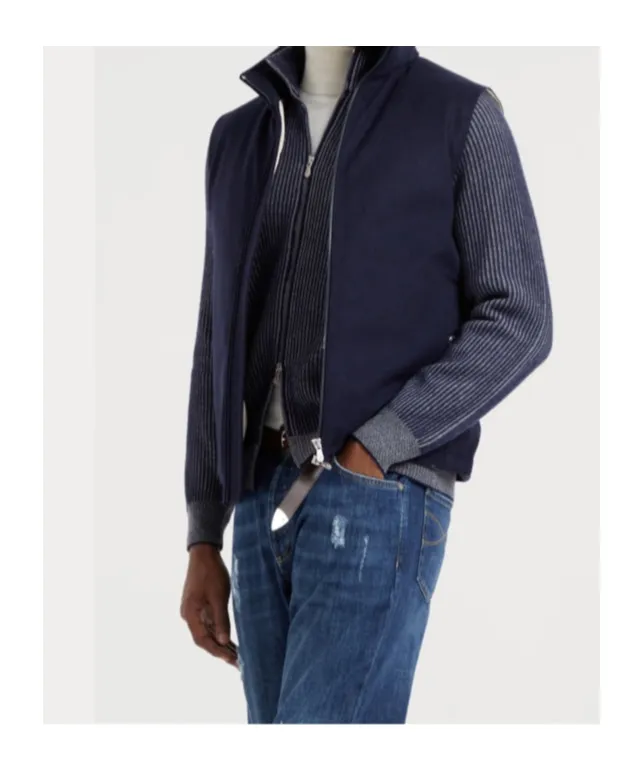 High Neck Zip Up Gilet