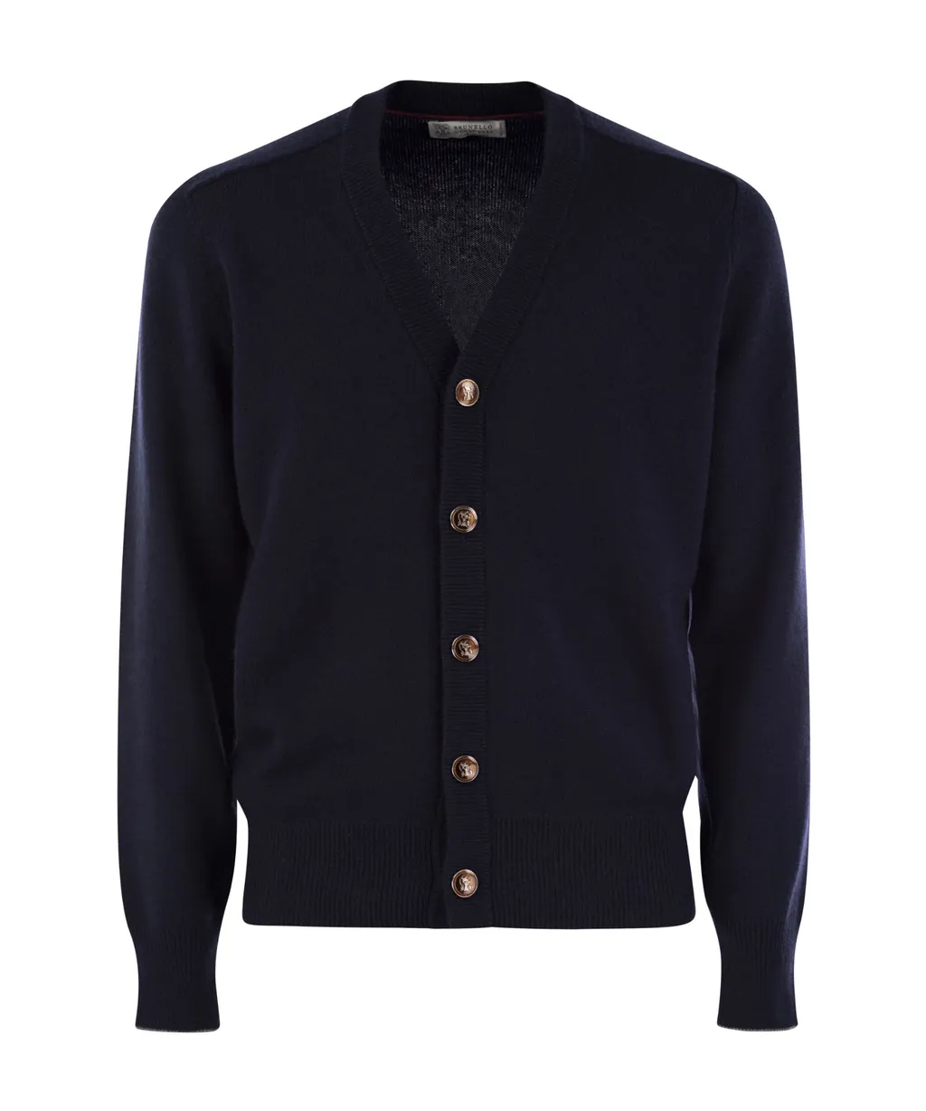V-Neck Button-Up Cardigan