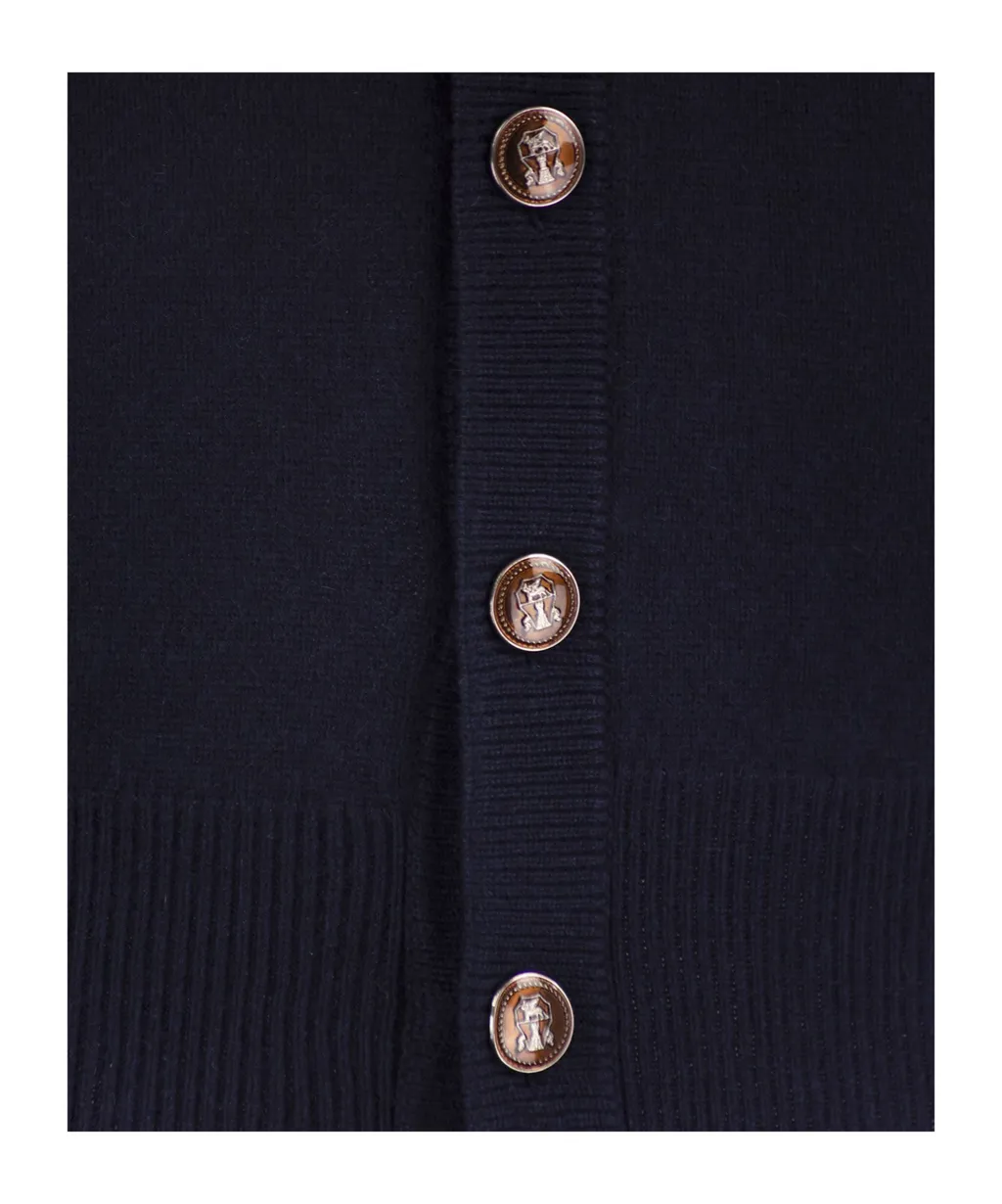 V-Neck Button-Up Cardigan