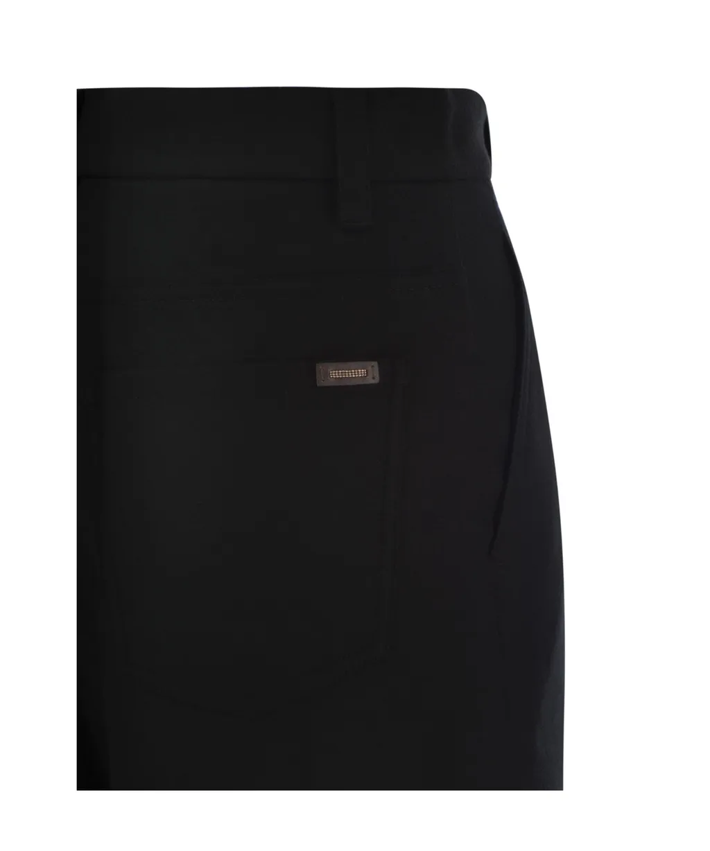High-Waist Wide-Leg Trousers