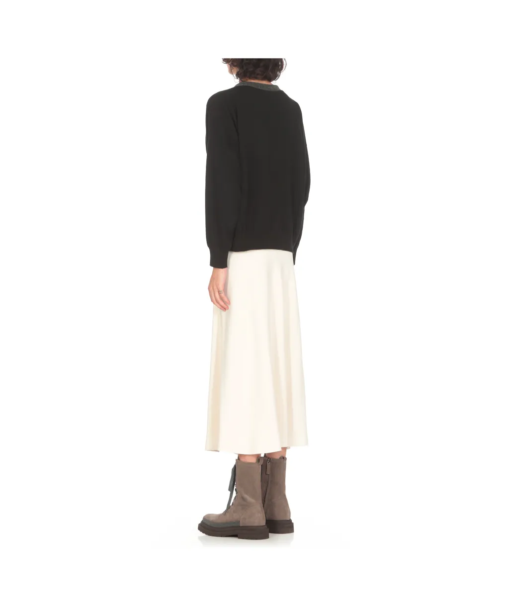 V-Neck Embellished Jumper