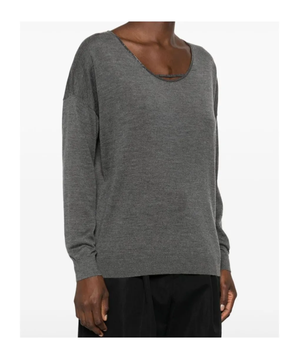 Monili-Detail Jumper