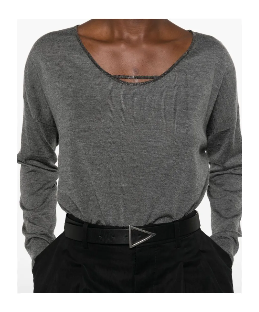 Monili-Detail Jumper