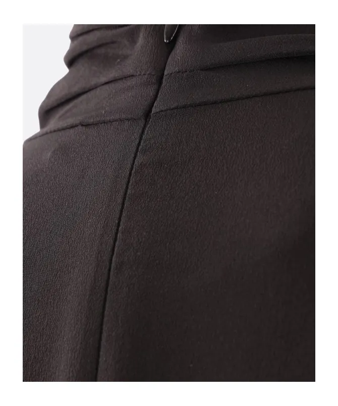 High-Neck Silk Blouse