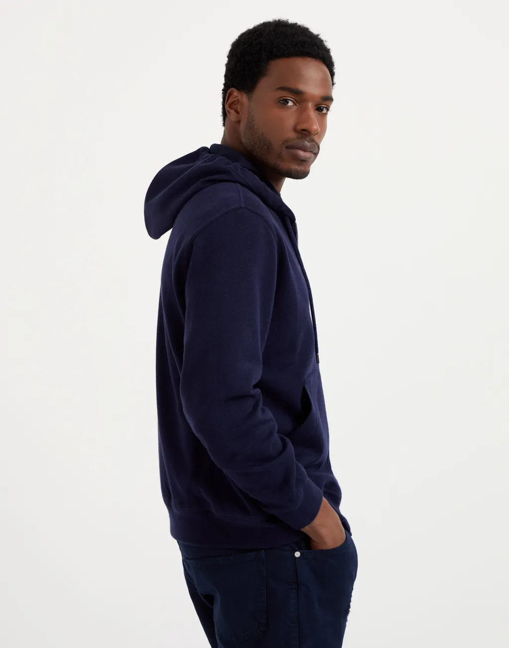 Long-Sleeve Cashmere Hoodie