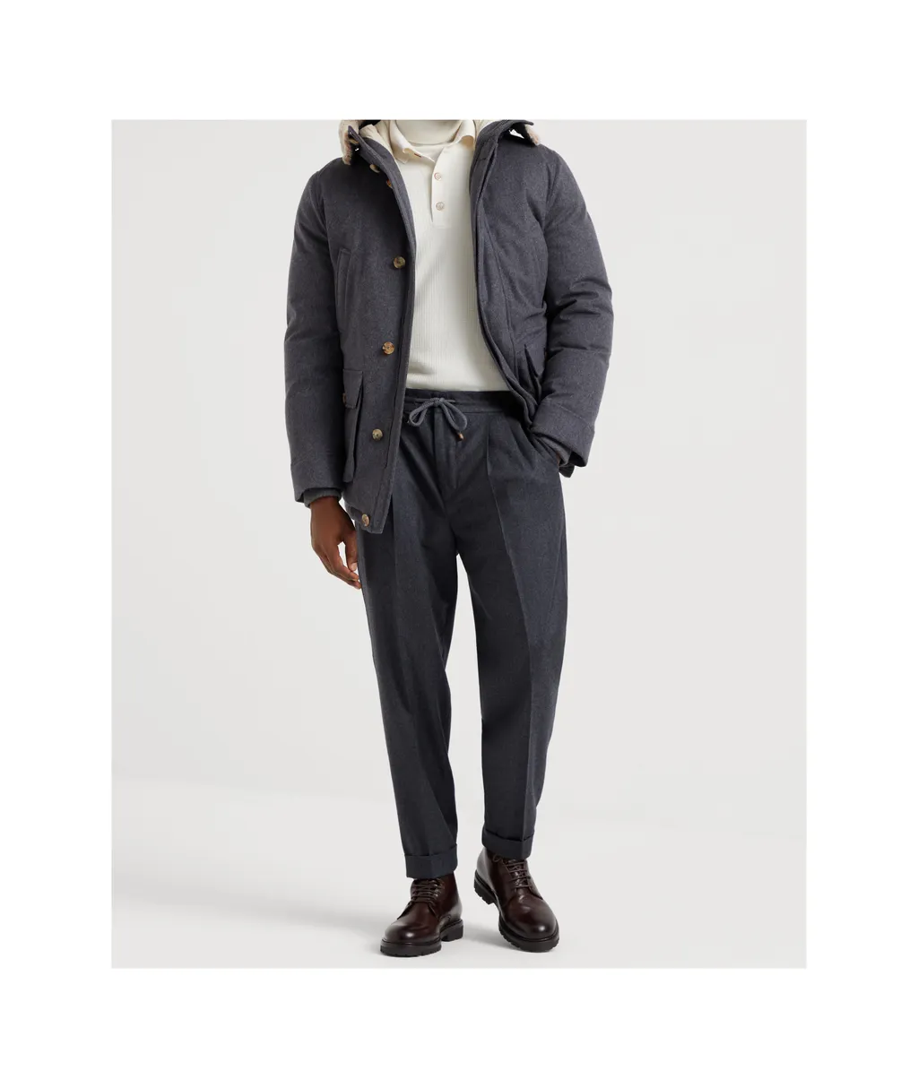 Drawstring Elastic Waist Pants