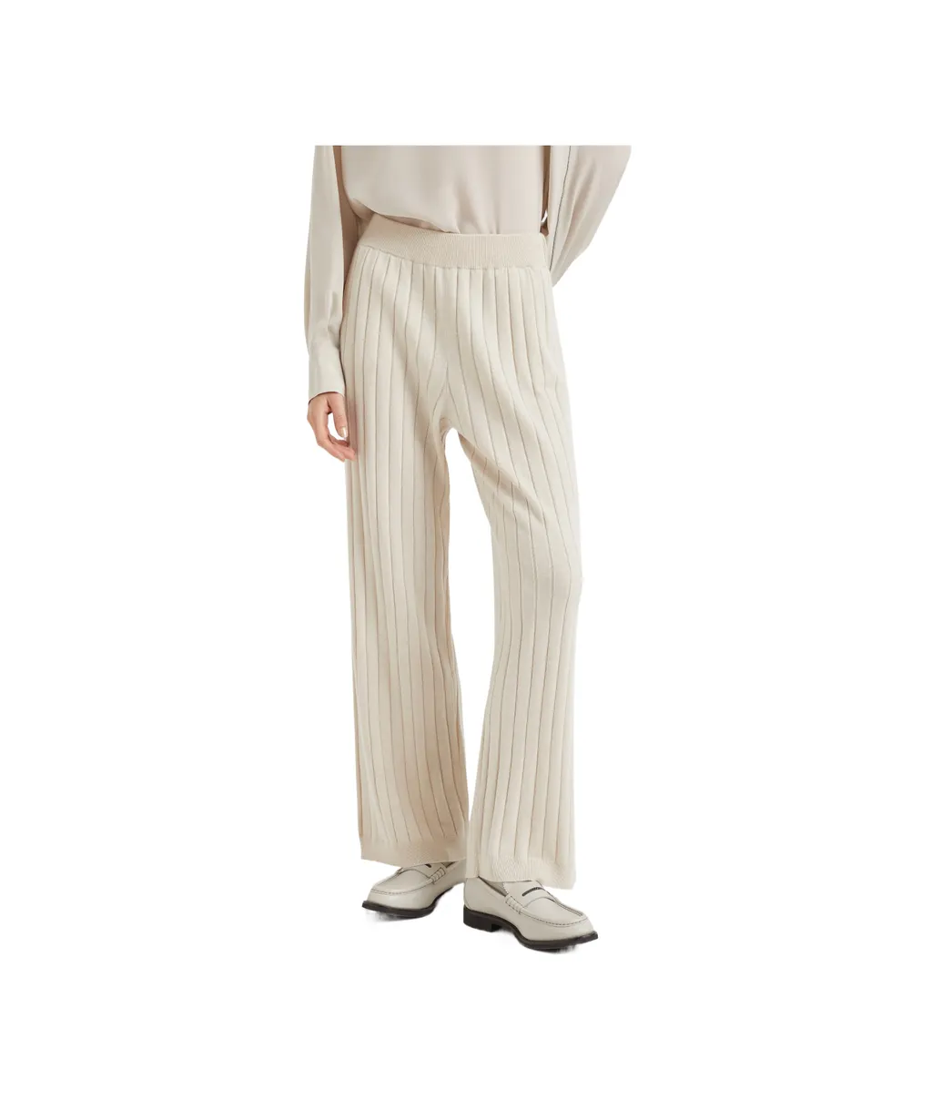 Ribbed Flared Pants