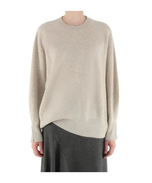 Crewneck Knitted Boxy Pullover