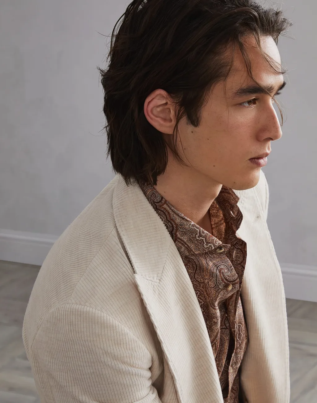 Corduroy Double Breasted Deconstructed Blazer