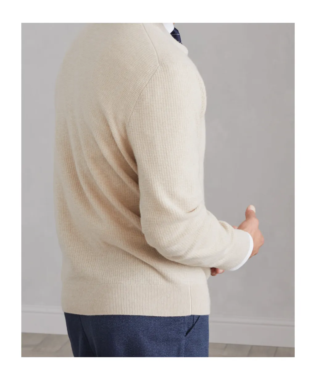 Waffle Stitch Knitted Jumper