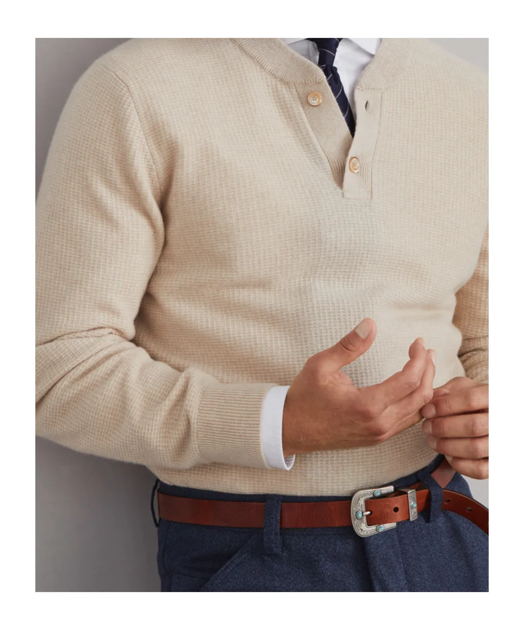 Waffle Stitch Knitted Jumper