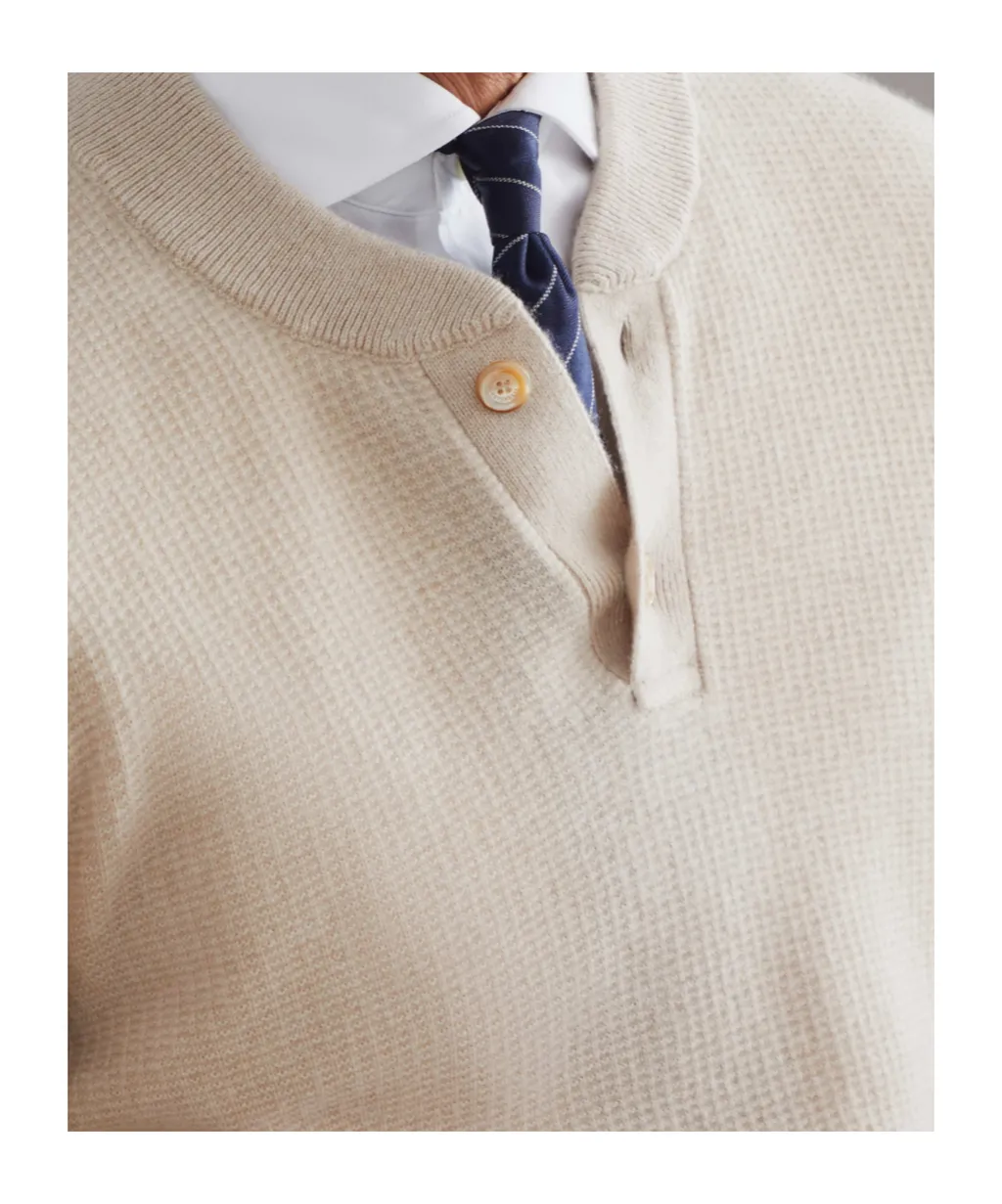 Waffle Stitch Knitted Jumper