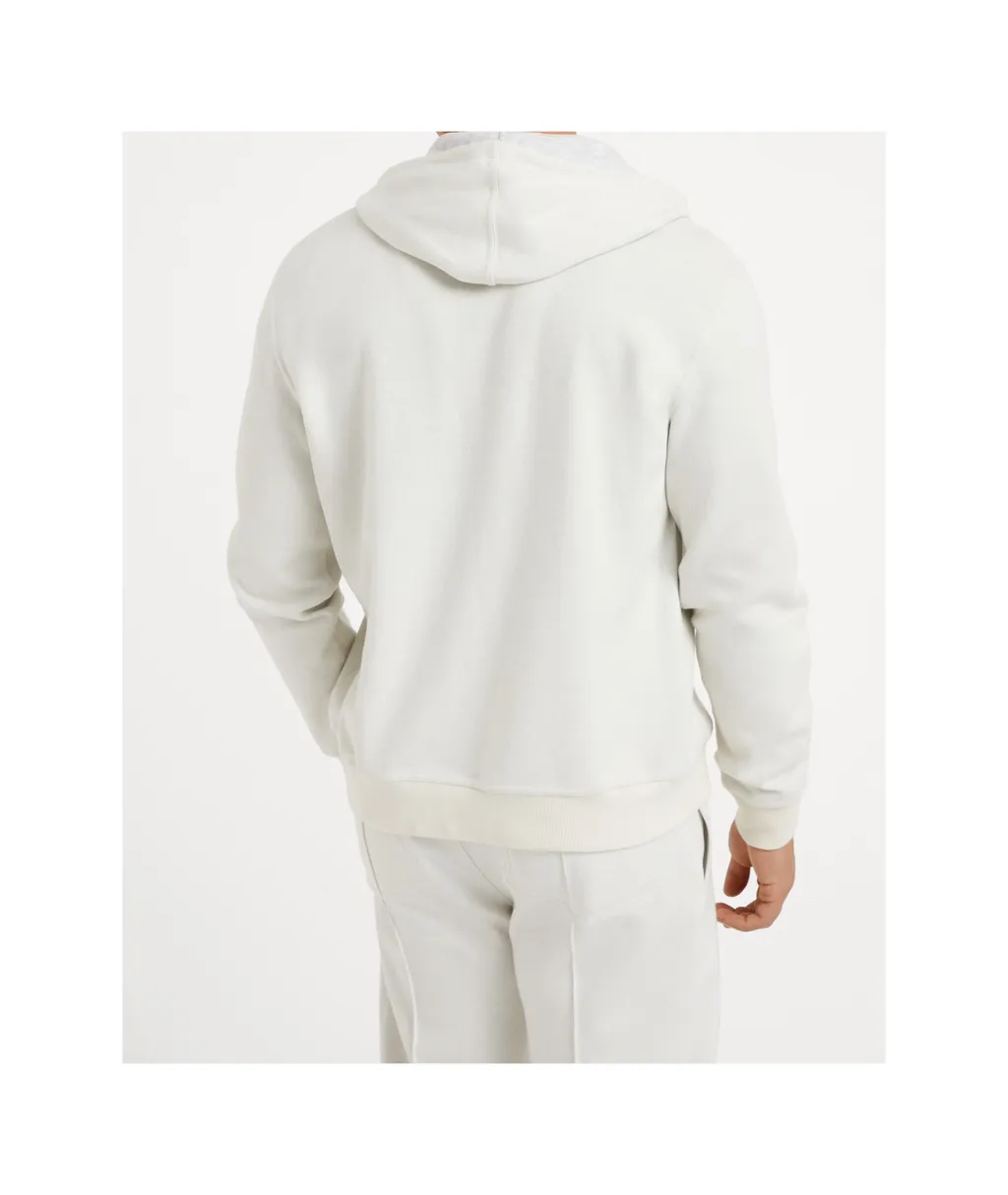 Zip-Up Jersey Hoodie