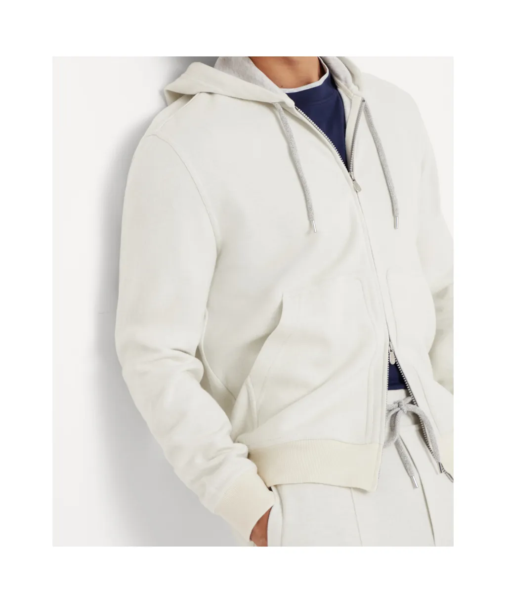 Zip-Up Jersey Hoodie